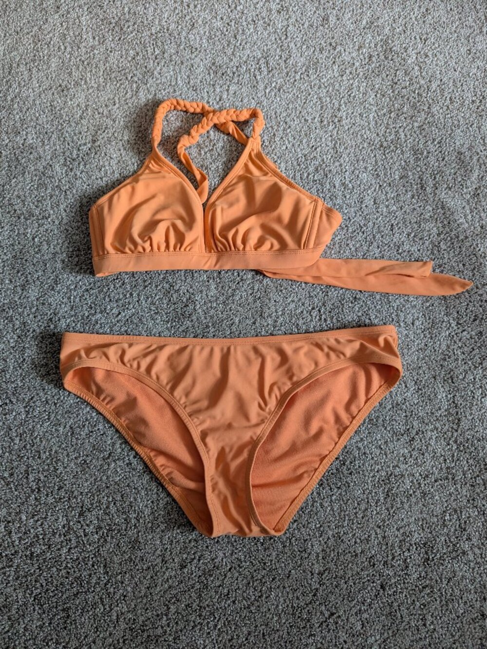 Orange Peach Bikini Set